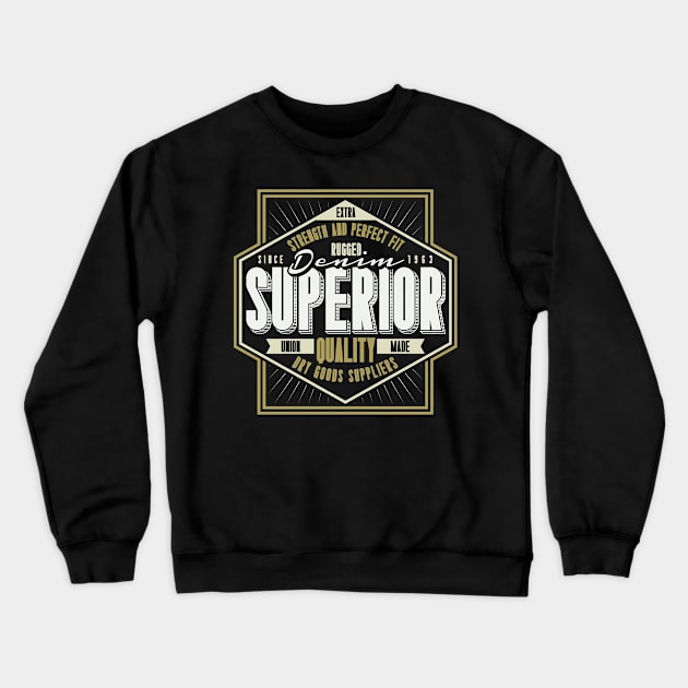 Rugged Denim Superior Quality Crewneck Sweatshirt by BrillianD